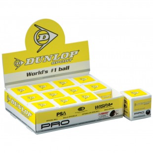 Dunlop Squash Ball - Double Yellow Dot