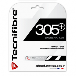 Tecnifibre Squash String - 305+ 1.2mm - Black - Set