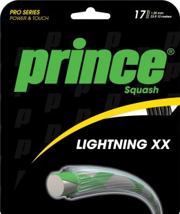 Prince - Squash String - LIGHTNING XX 17 - Set - Pink / Black / Gold
