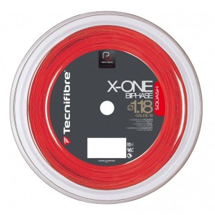 Tecnifbre Squash String - X-One Biphase Squash 1.18mm (red) - Roll